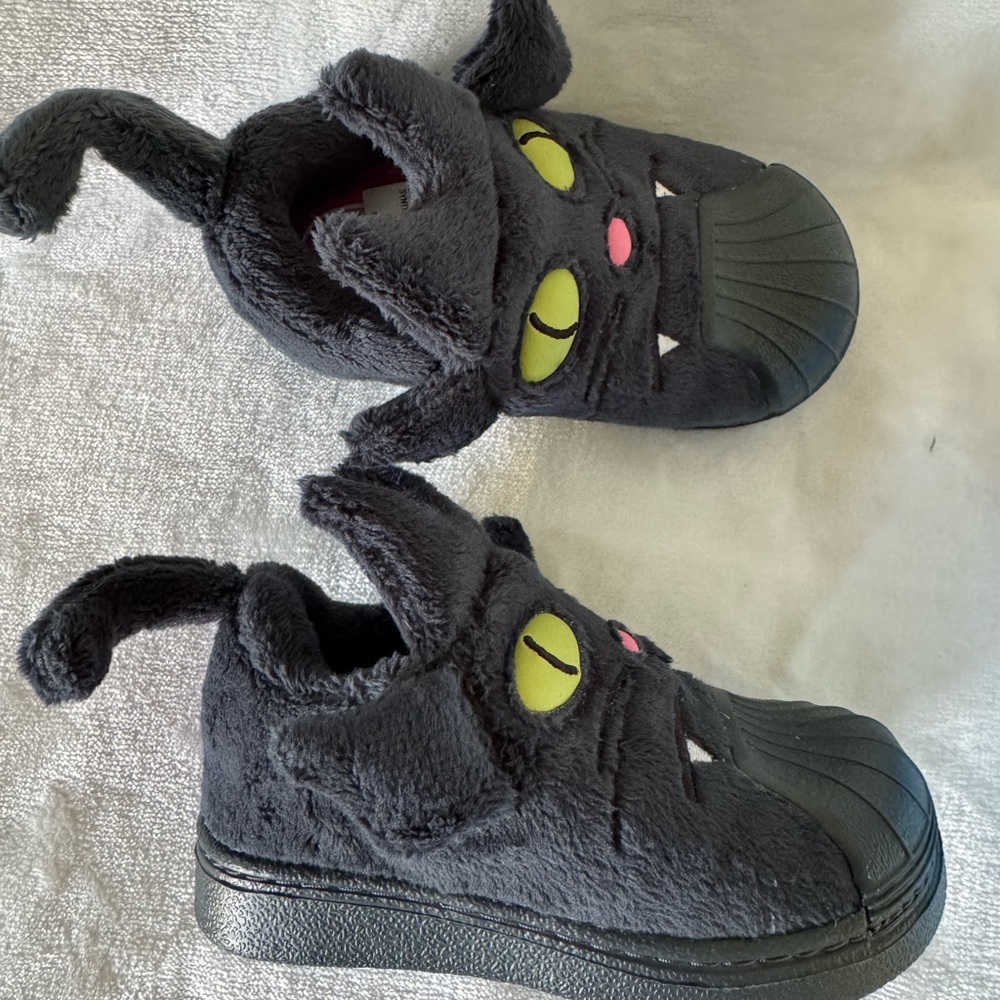 NEW Black Cat Plush Adidas Sneakers